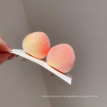 Ins Popular 925 Silver Needle Fruit Pink Peach Earrings Copper Cute Korean Earings Peach Studs For Women